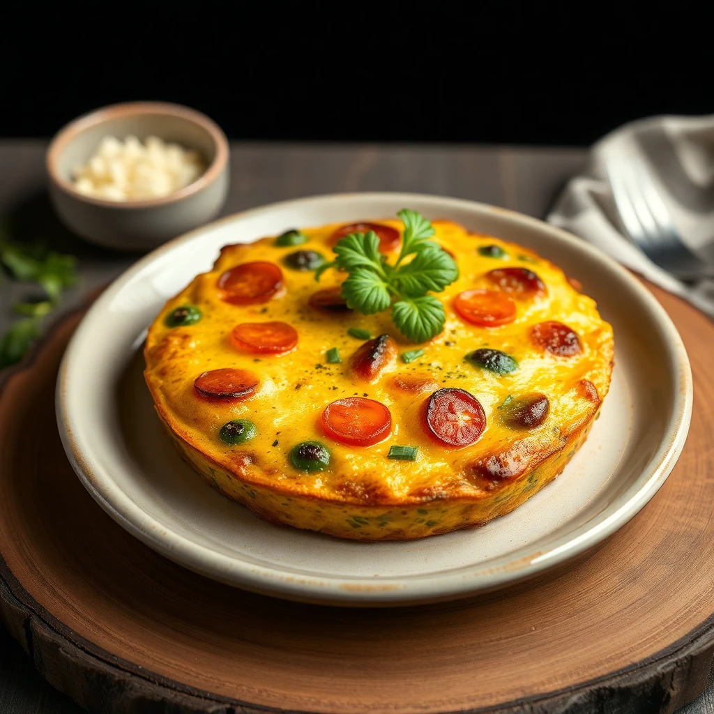 Sumaklı Kabak ve Mısır Frittata