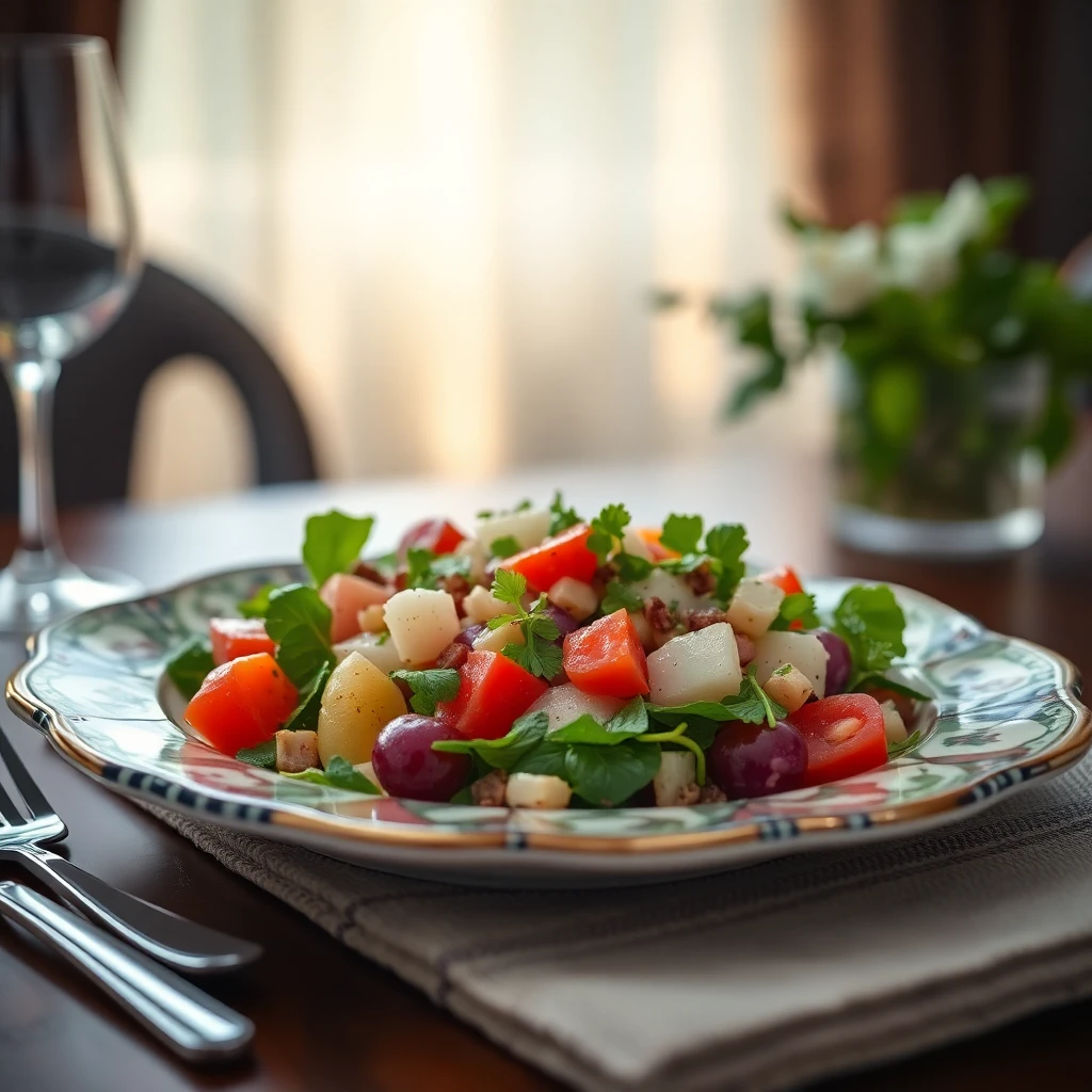 Olgun Muz ve Siyah Zeytinli Aromatik Salata