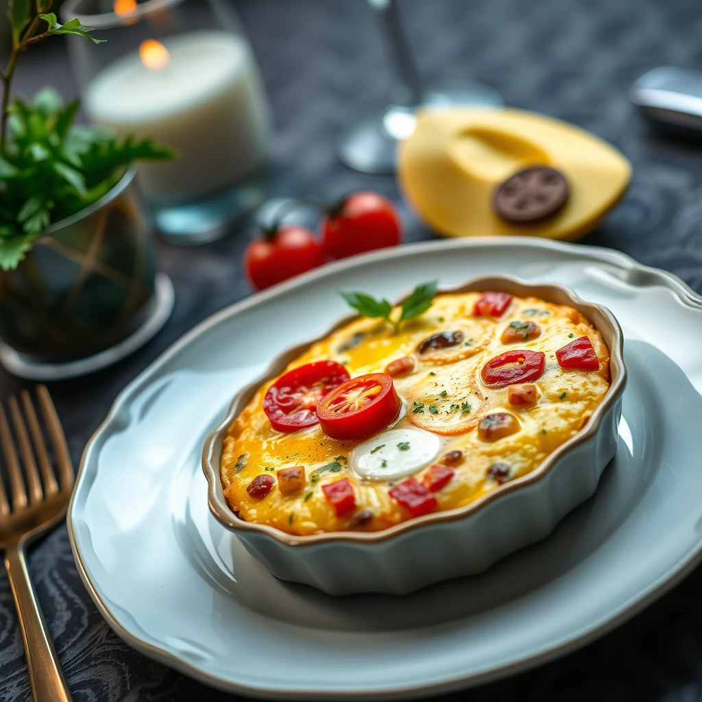 Domatesli ve Peynirli Frittata