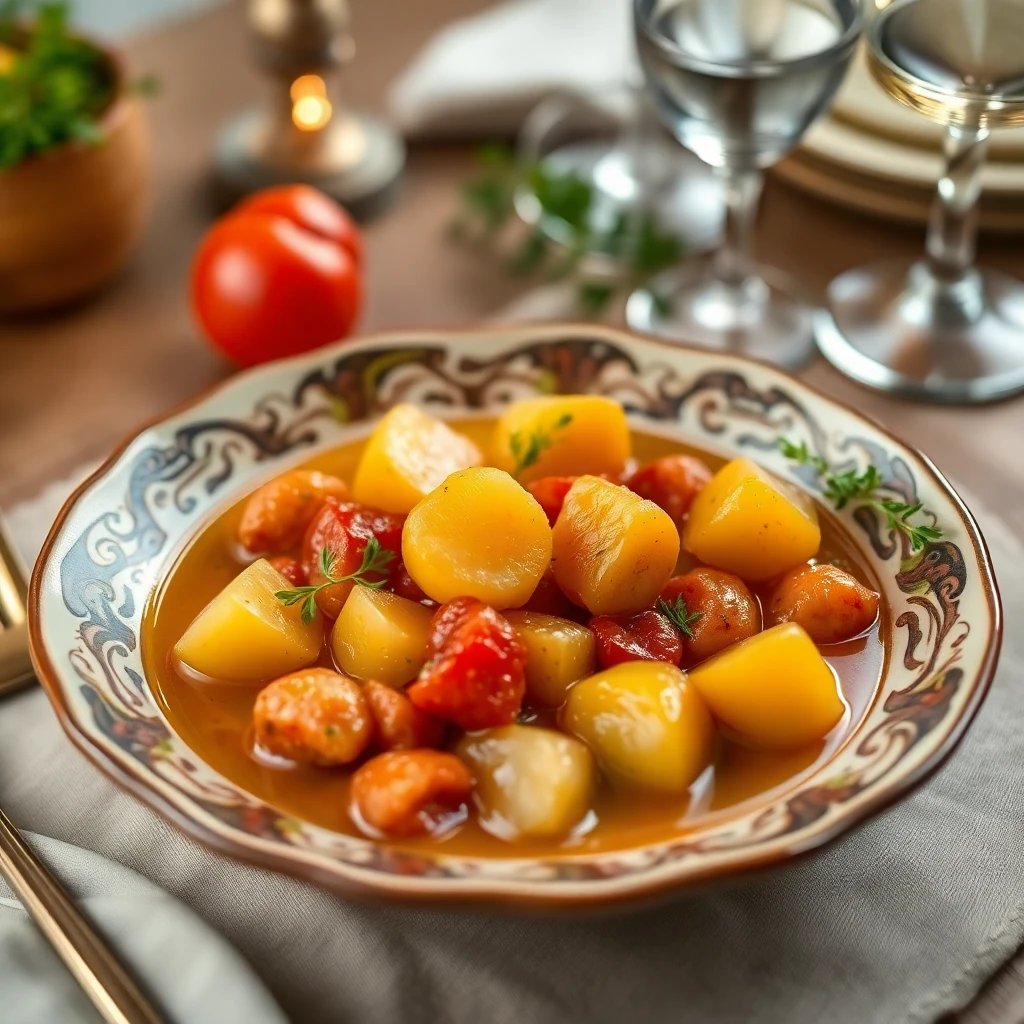 Karabiberli Soğanlı Patates Çorbası