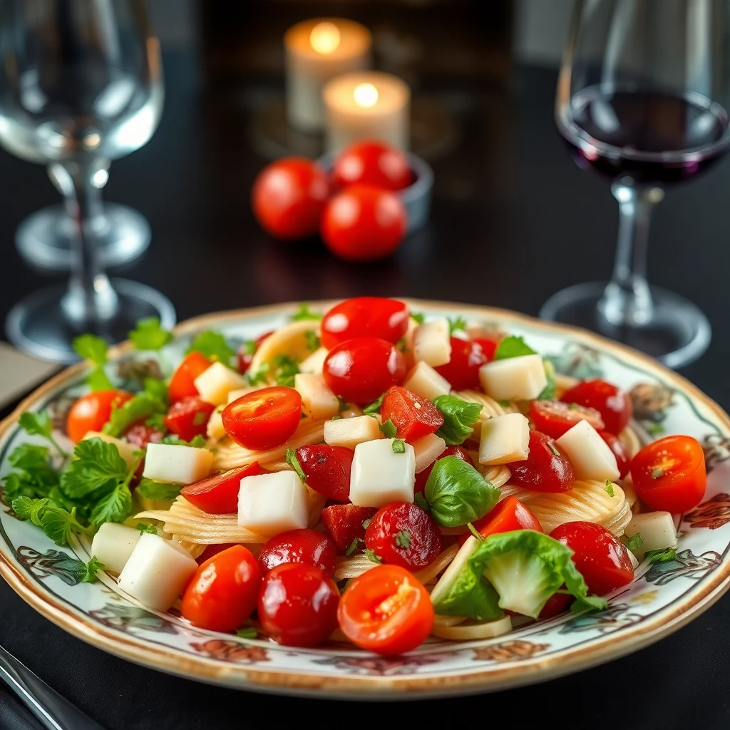 Marul, Mısır ve Domatesli Salata