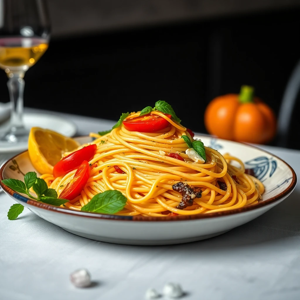 Sebzeli Spagetti