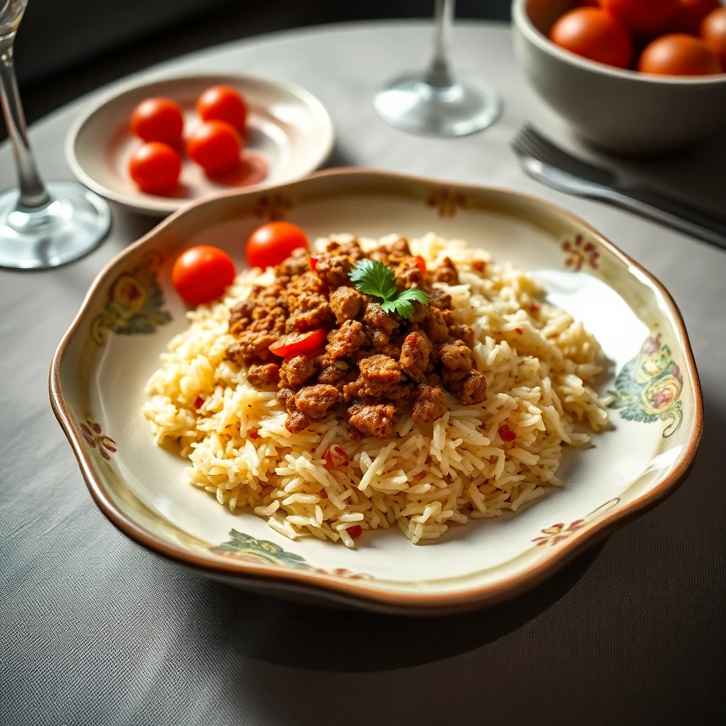 Kıymalı Domatesli Pilav