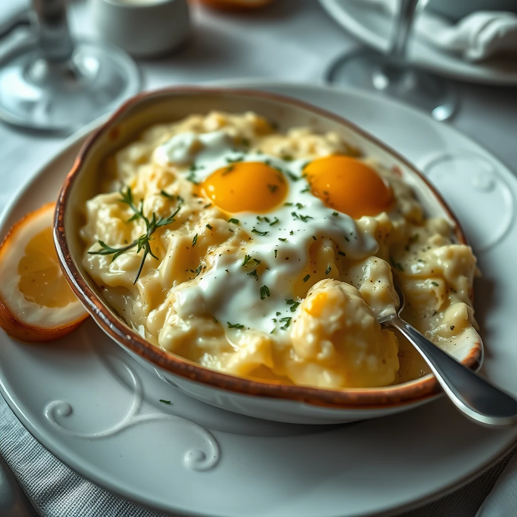 Kremalı Patatesli Yoğurtlu Graten