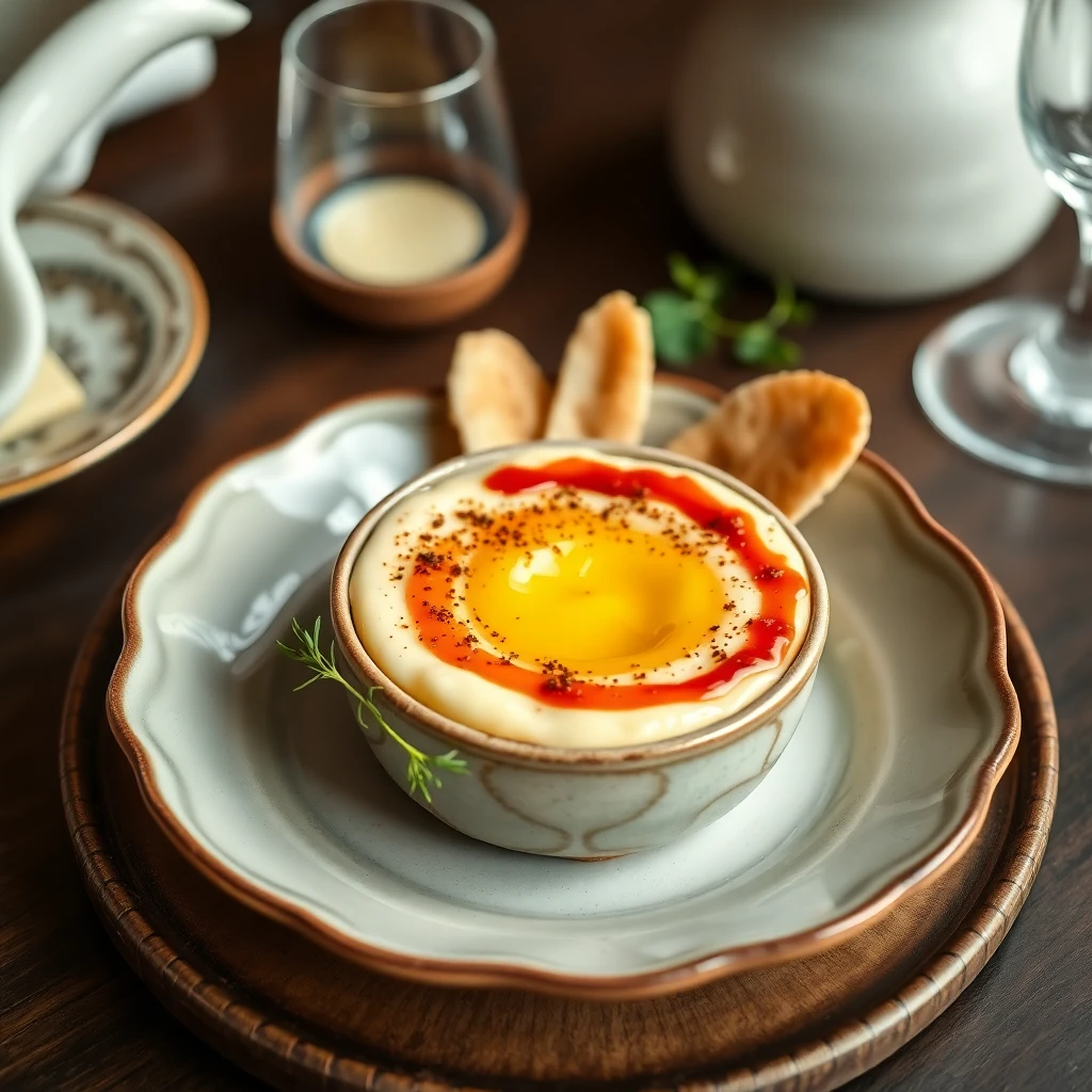 Kremalı Yumurta Sarısı Soslu Atıştırmalık