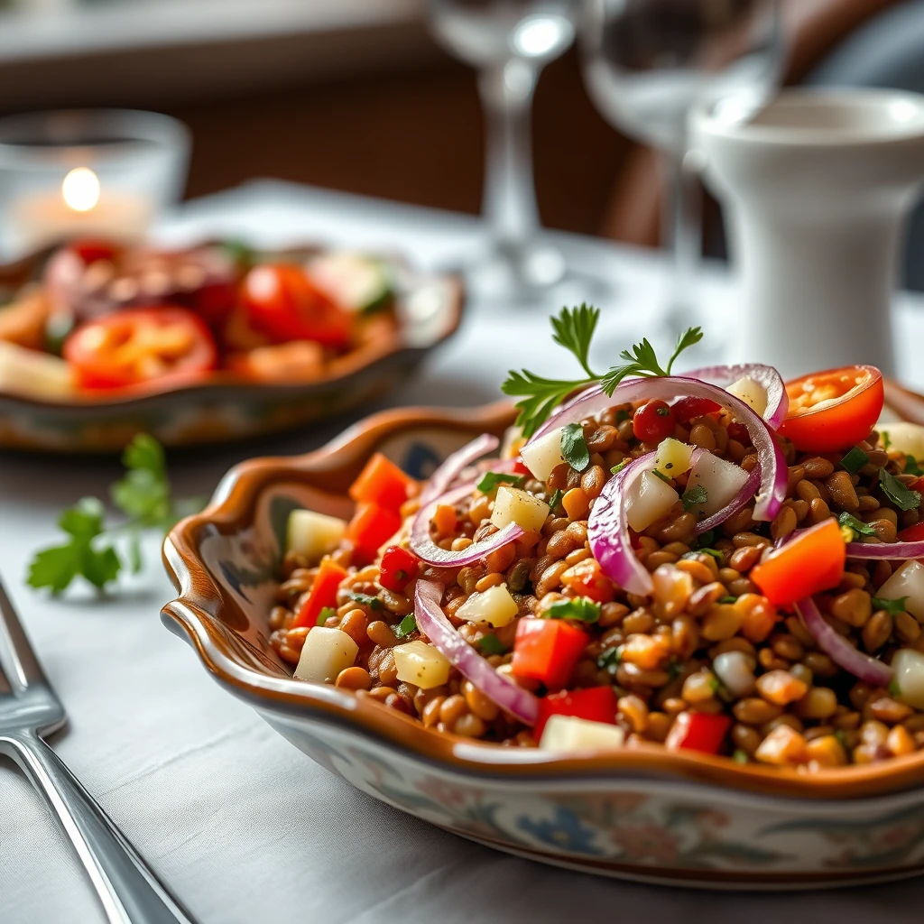 Baharatlı Mercimek Salatası