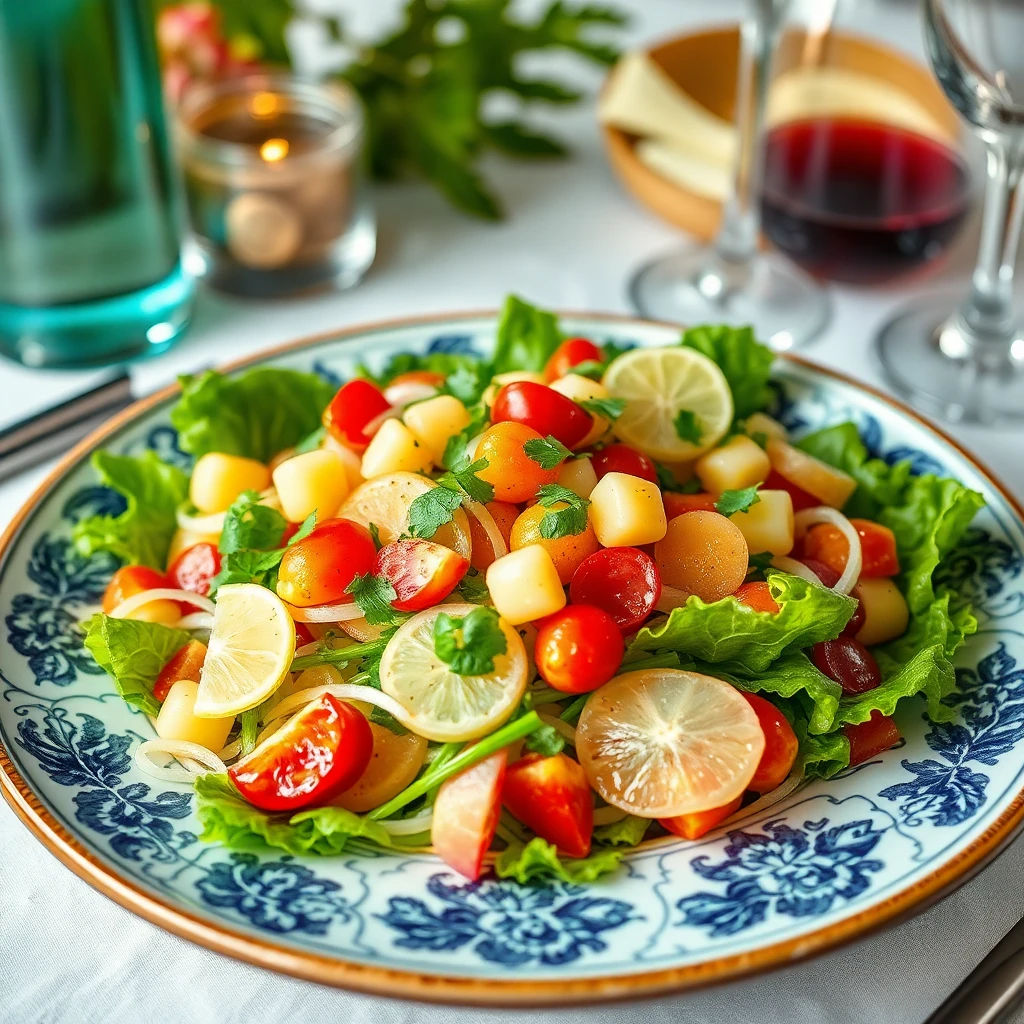 Mercimekli Taze Soğan Salatası