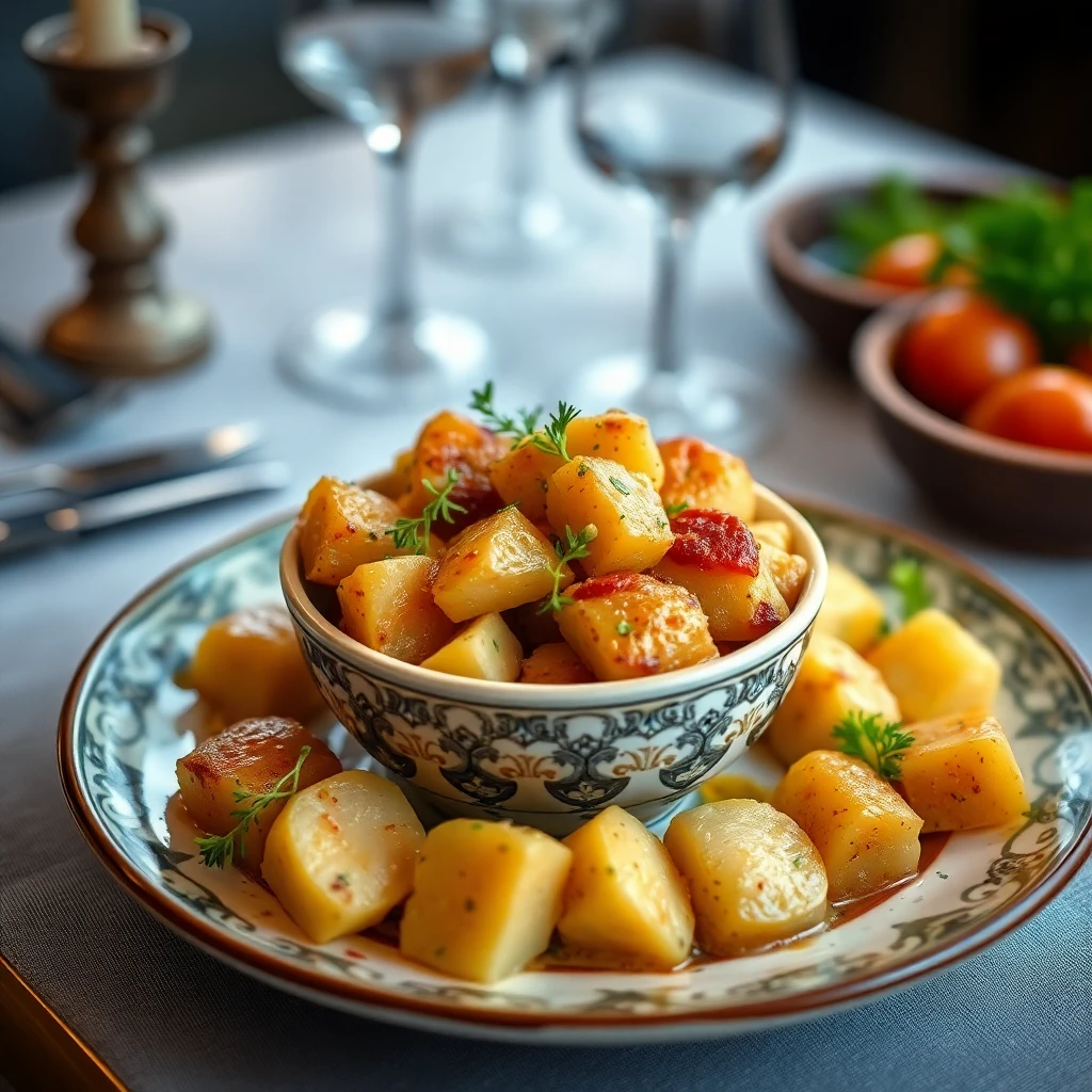 Baharatlı Tavuklu Patates Güveç