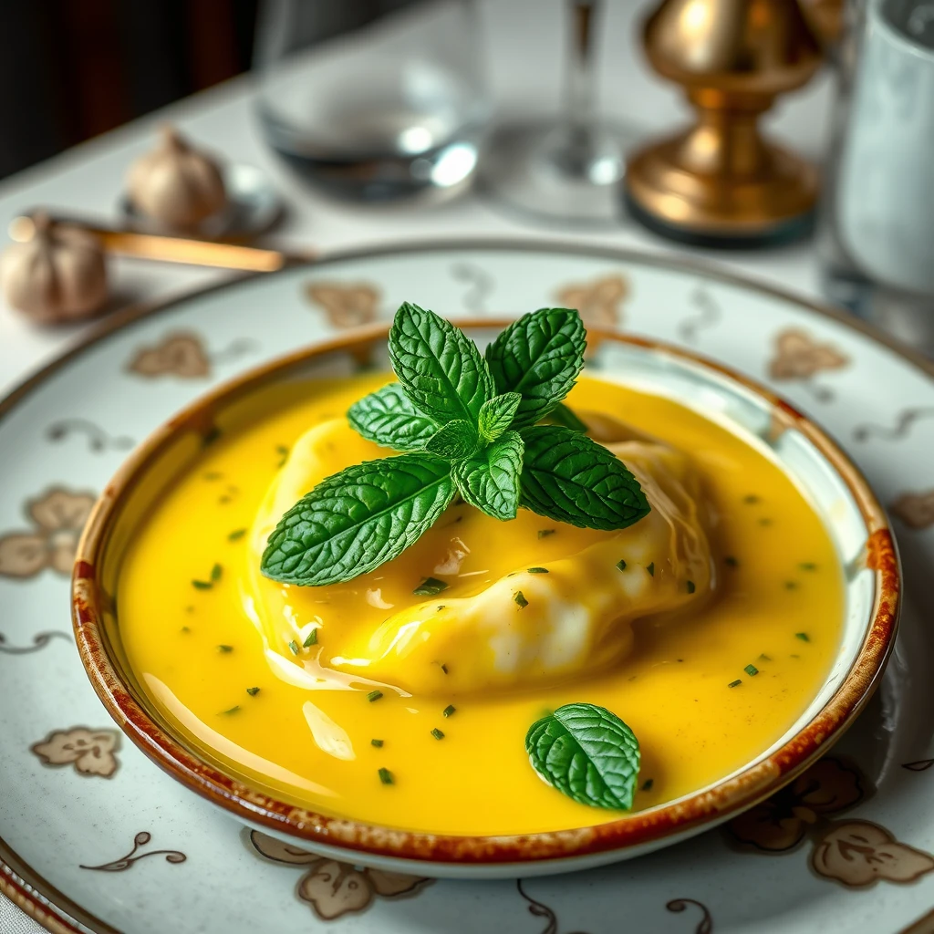 Naneli Kaşarlı Yumurta Sosu