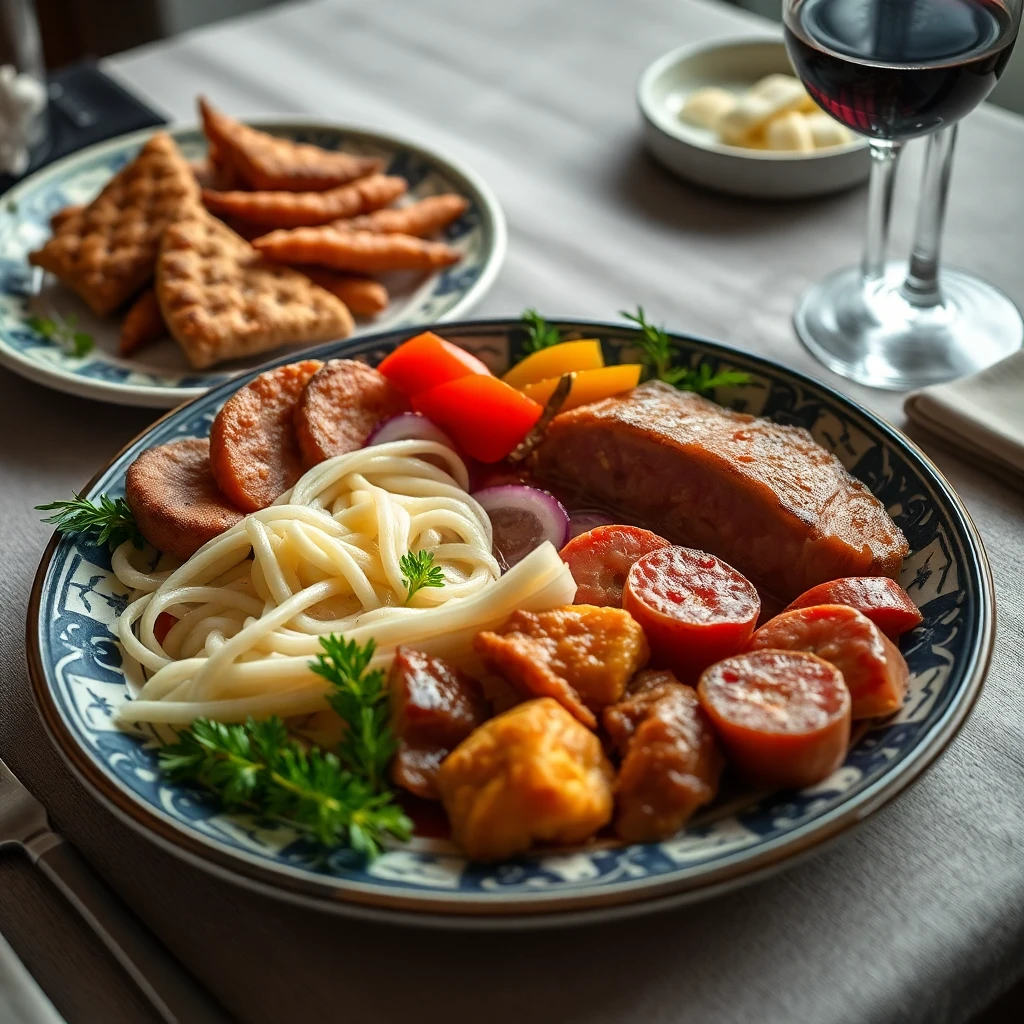 Kıymalı Tavuk ve Pastırmalı Karışım