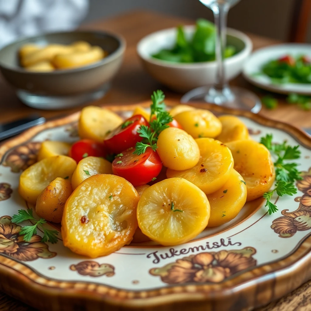 Kuru Domatesli Yumurtalı Patates