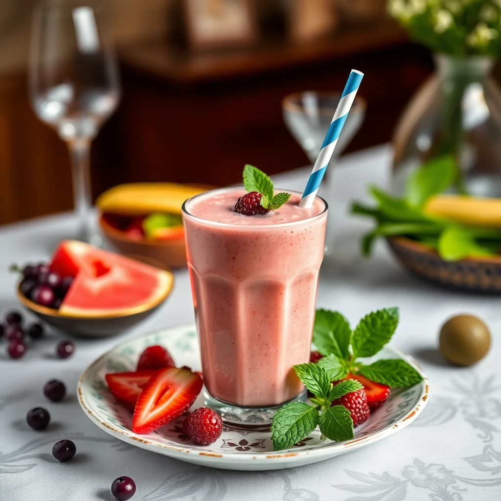 Kiraz ve Bal Aromalı Karpuz Smoothie