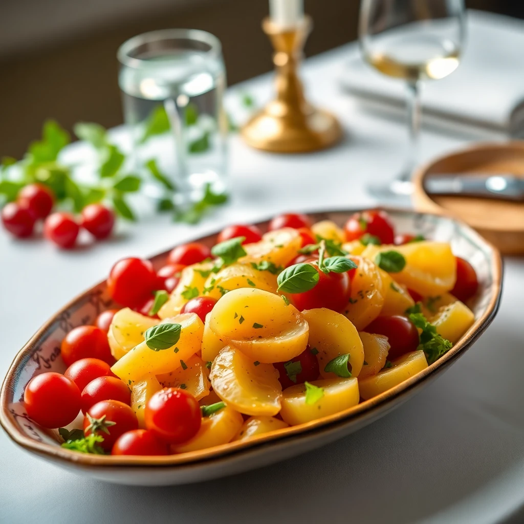 Cherry Domatesli Patates Salatası