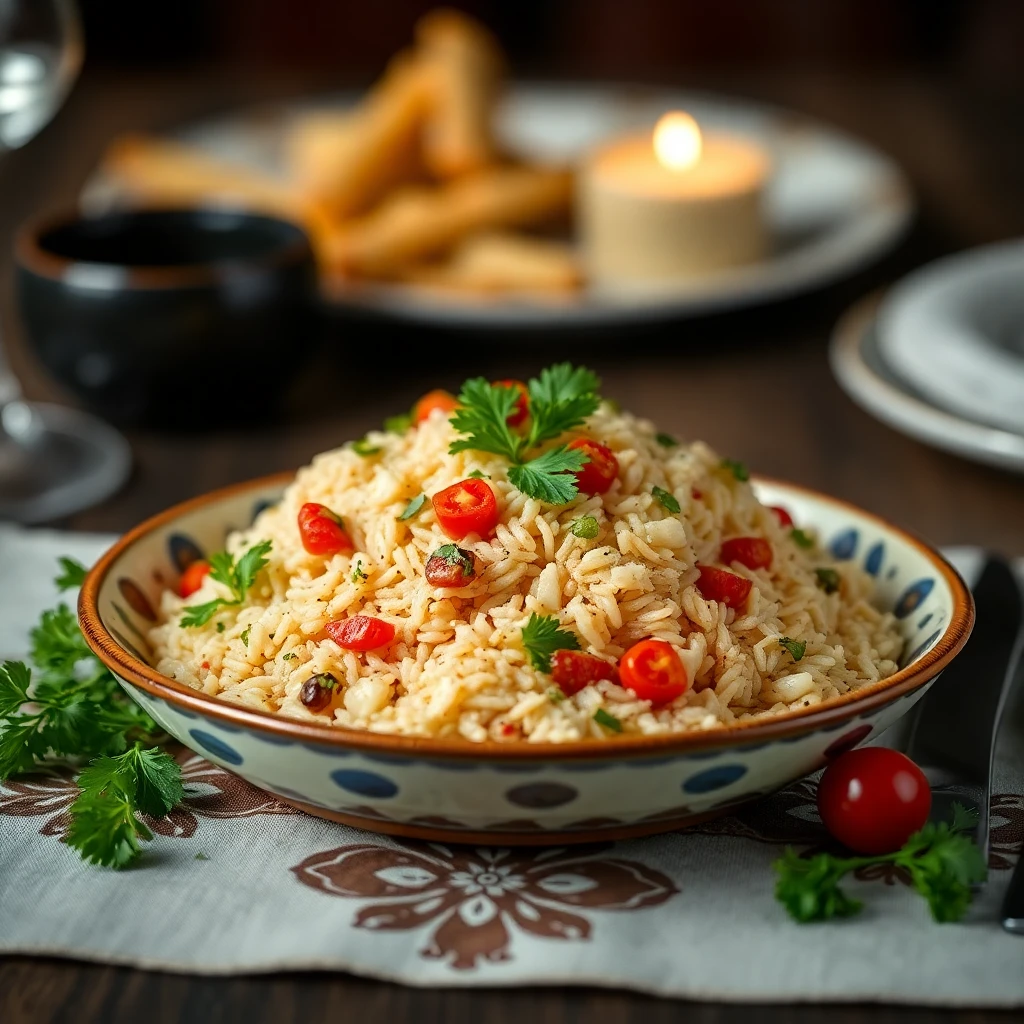 Kuru Domatesli Kapya Biberli Soğanlı Pilav