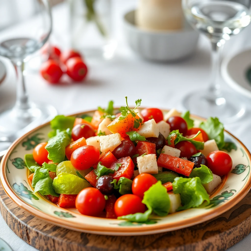 Biberli Sebze Salatası