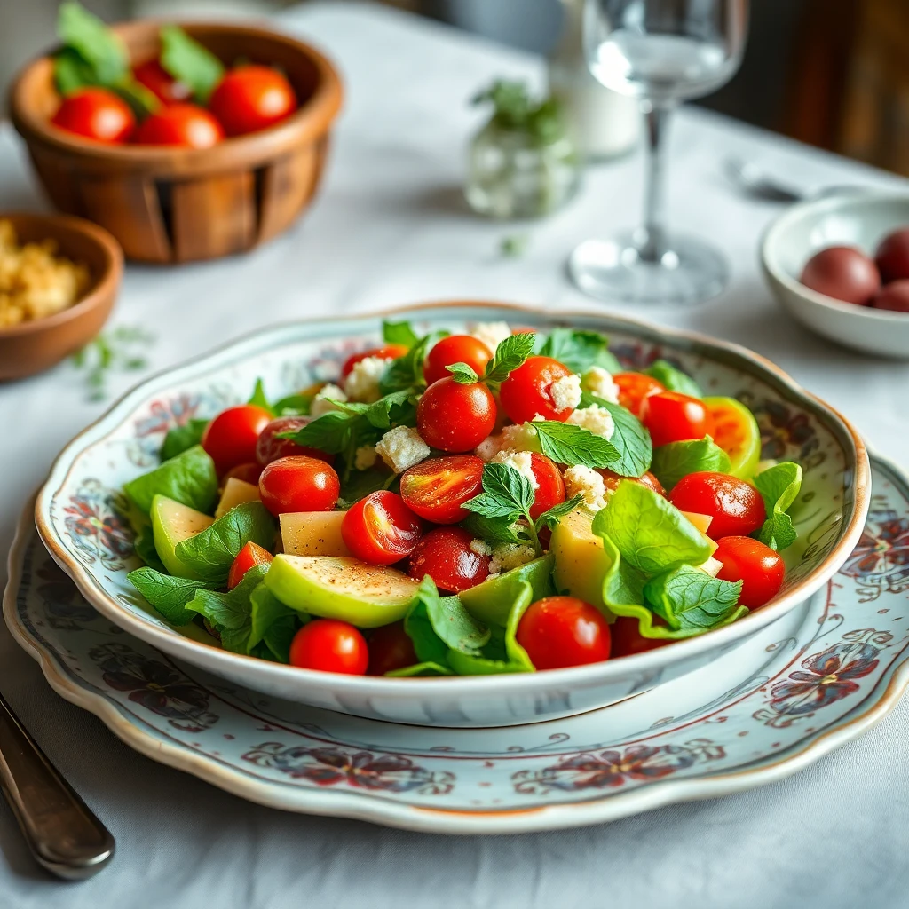 Renkli Sebze Salatası