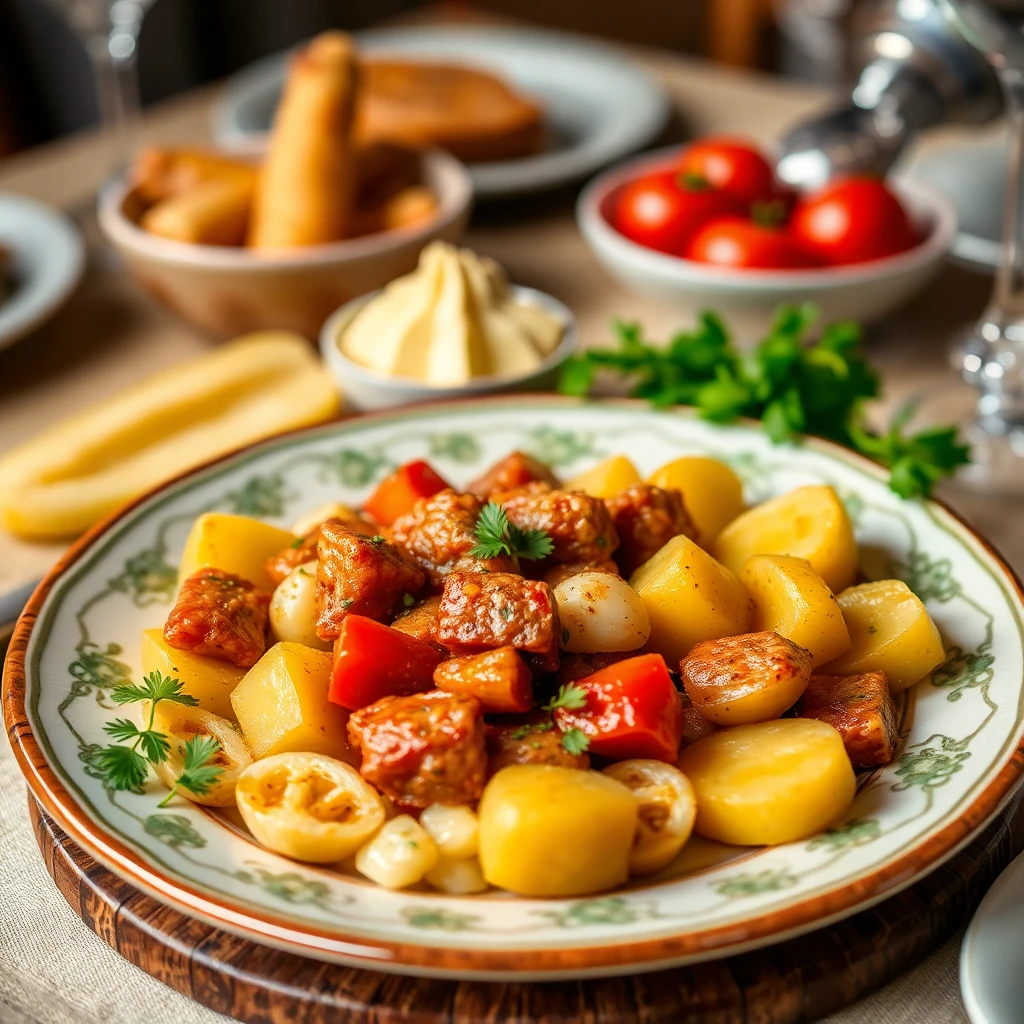 Kıymalı Domatesli Biberli Güveç