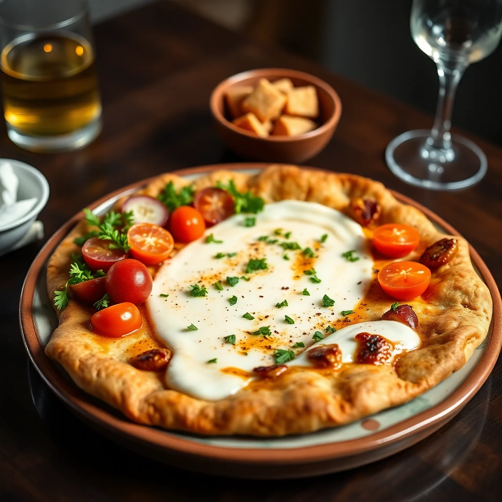 Yoğurtlu Baharatlı Pide