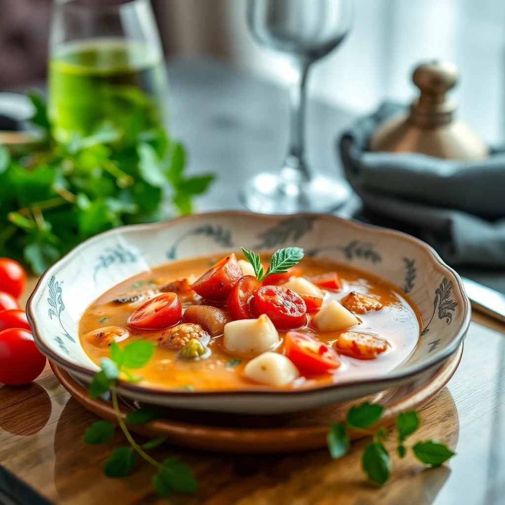 Salatalık ve Domatesli Yaz Çorbası