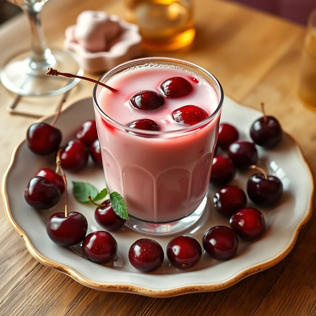 Ballı Kirazlı Sütlü İçecek
