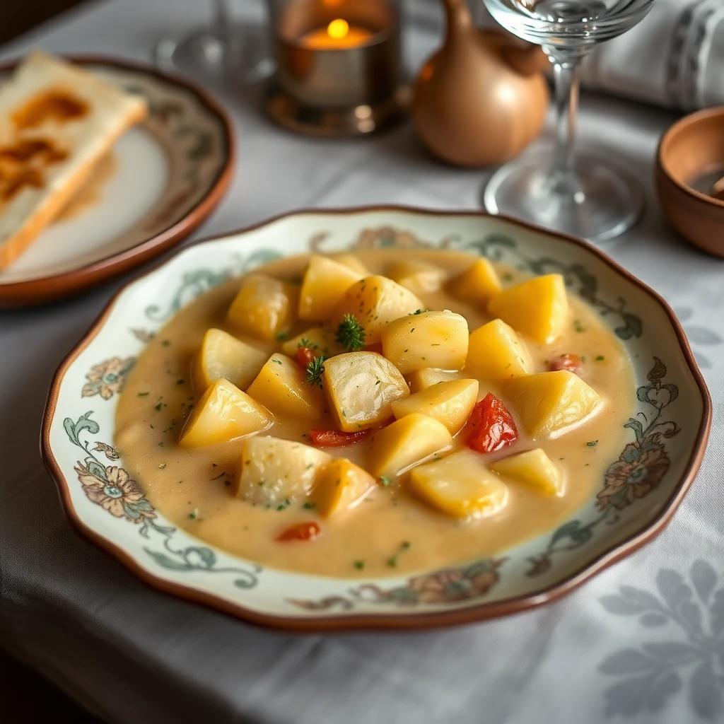 Beyaz Çikolatalı Patates ve Havuç Çorbası