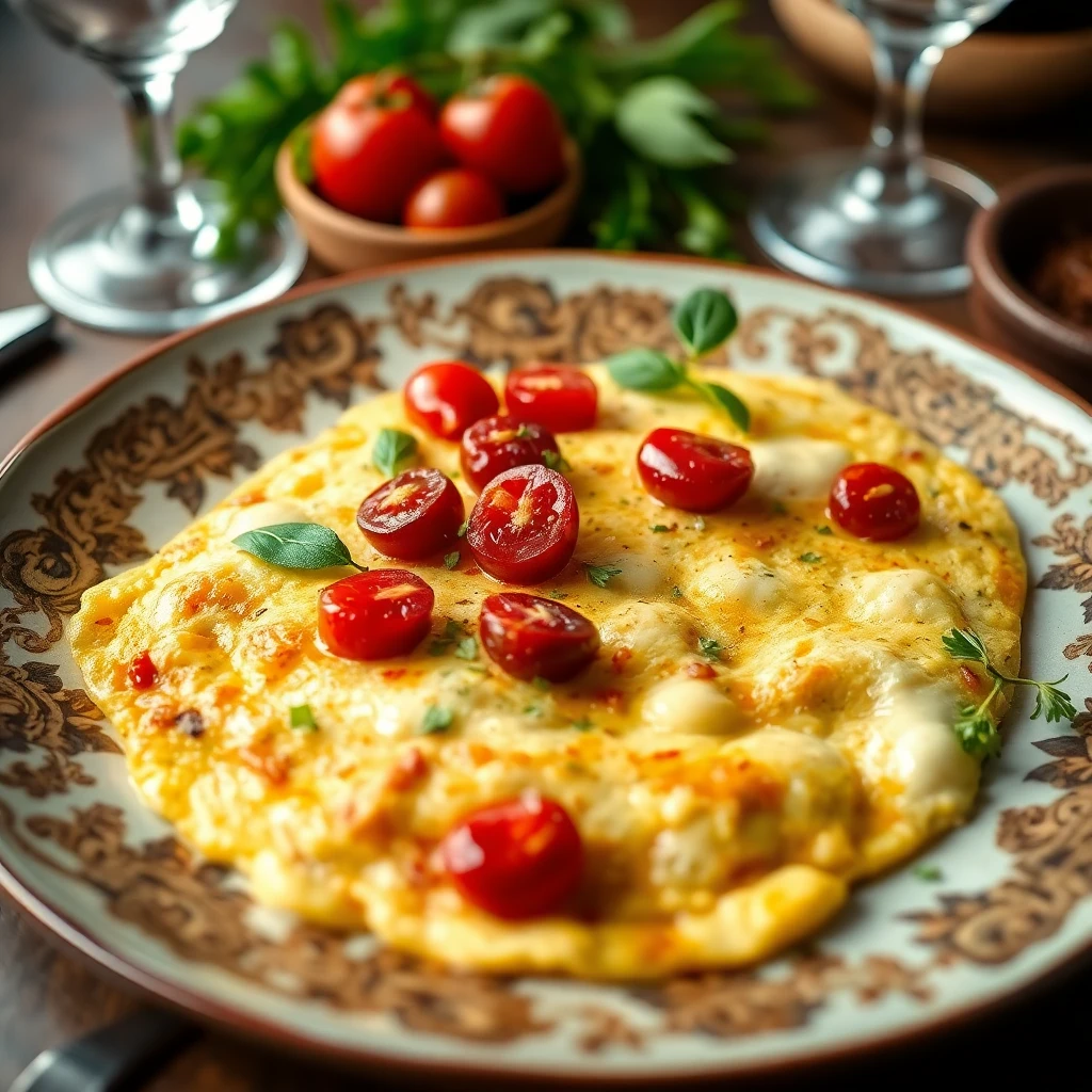 Sebzeli Mercimekli Fırın Omlet