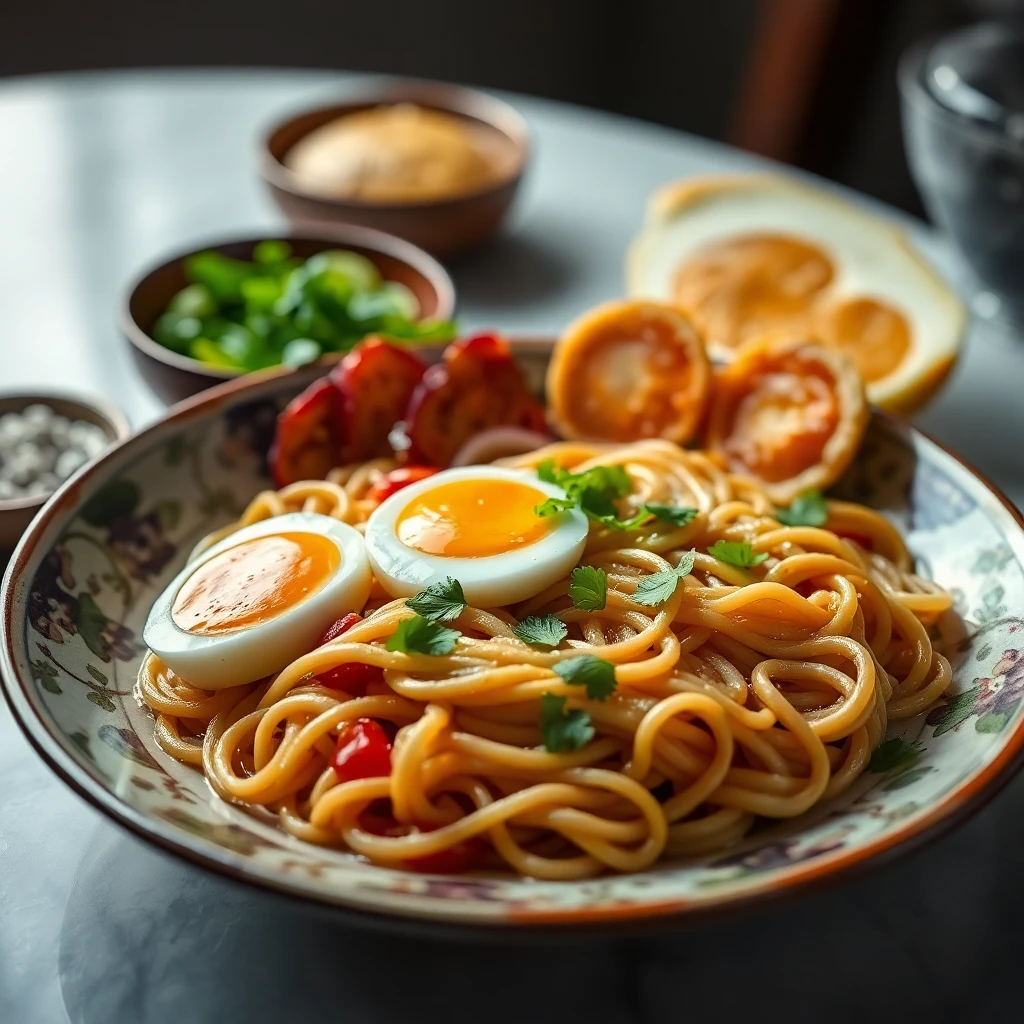 Insta Noodles with Eggs and Onion