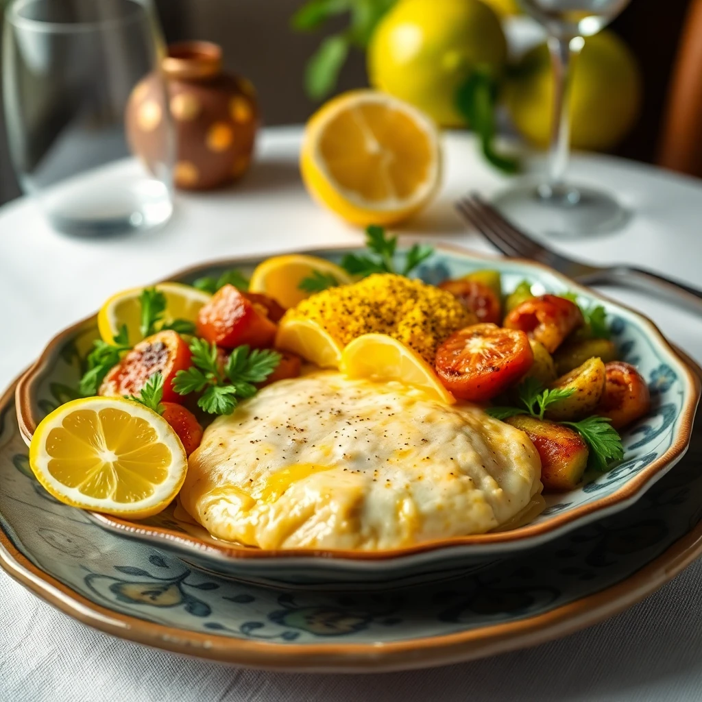 Limonlu Krema Soslu Omlet