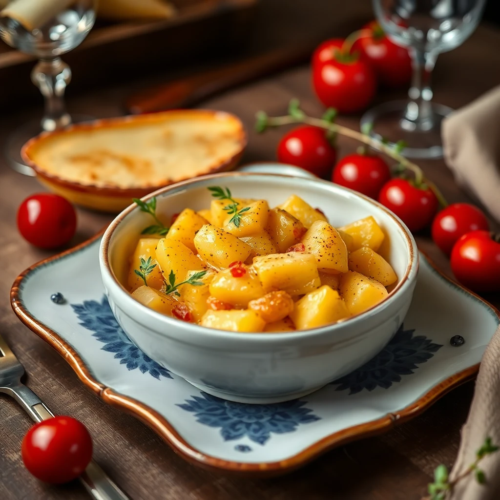 Thermomix TM6 ile Domatesli Patates Güveç