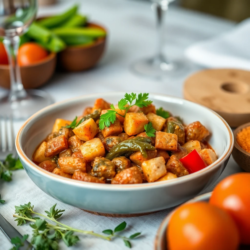 Karışık Proteinli Sebzeli Güveç