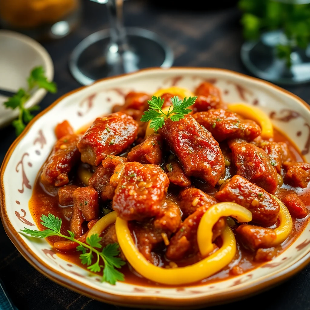Közlenmiş Patlıcanlı Biber Dolması