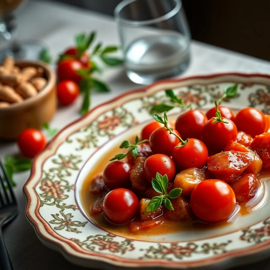 Roka ve Kuru Domatesli Nohutlu Mercimek Çorbası