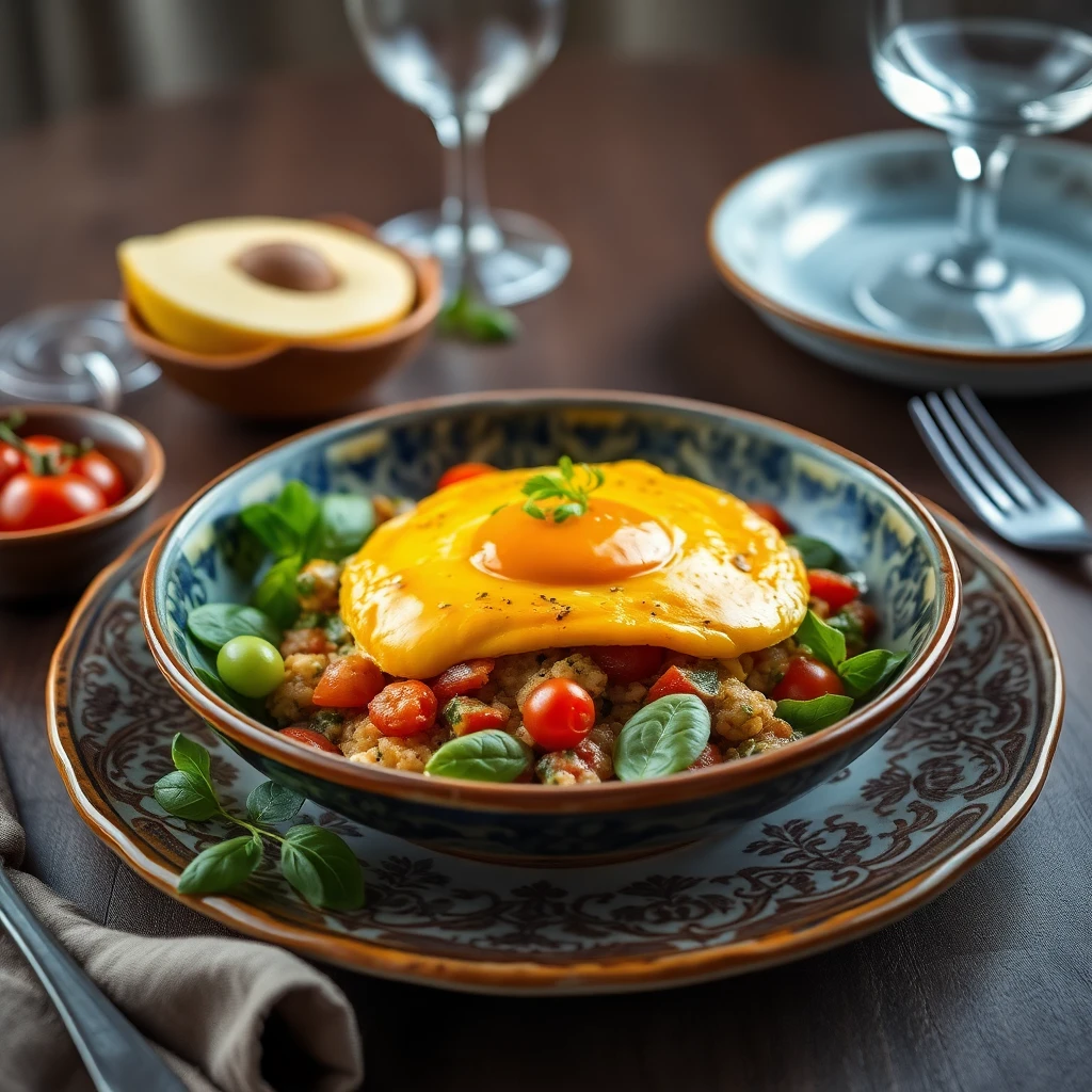 Domatesli ve Yoğurtlu Omlet