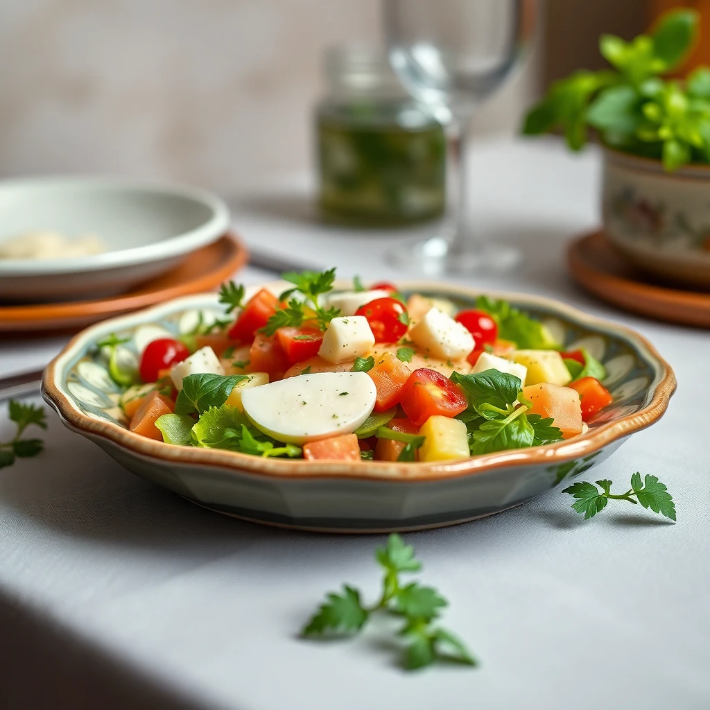 Yoğurtlu Yumurtalı Salata