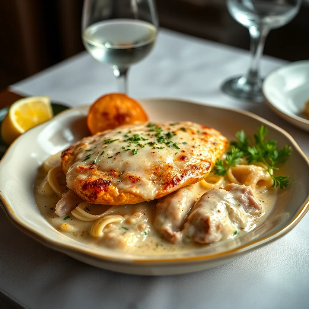 Creamy Chicken and Parmesan Bake