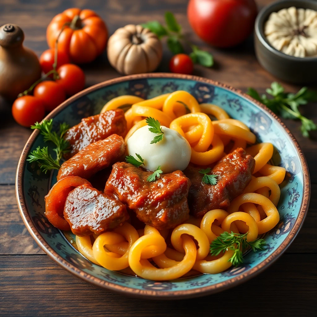 Çin Sosisi ve Pastırmalı Kuru Kayısılı Mercimek