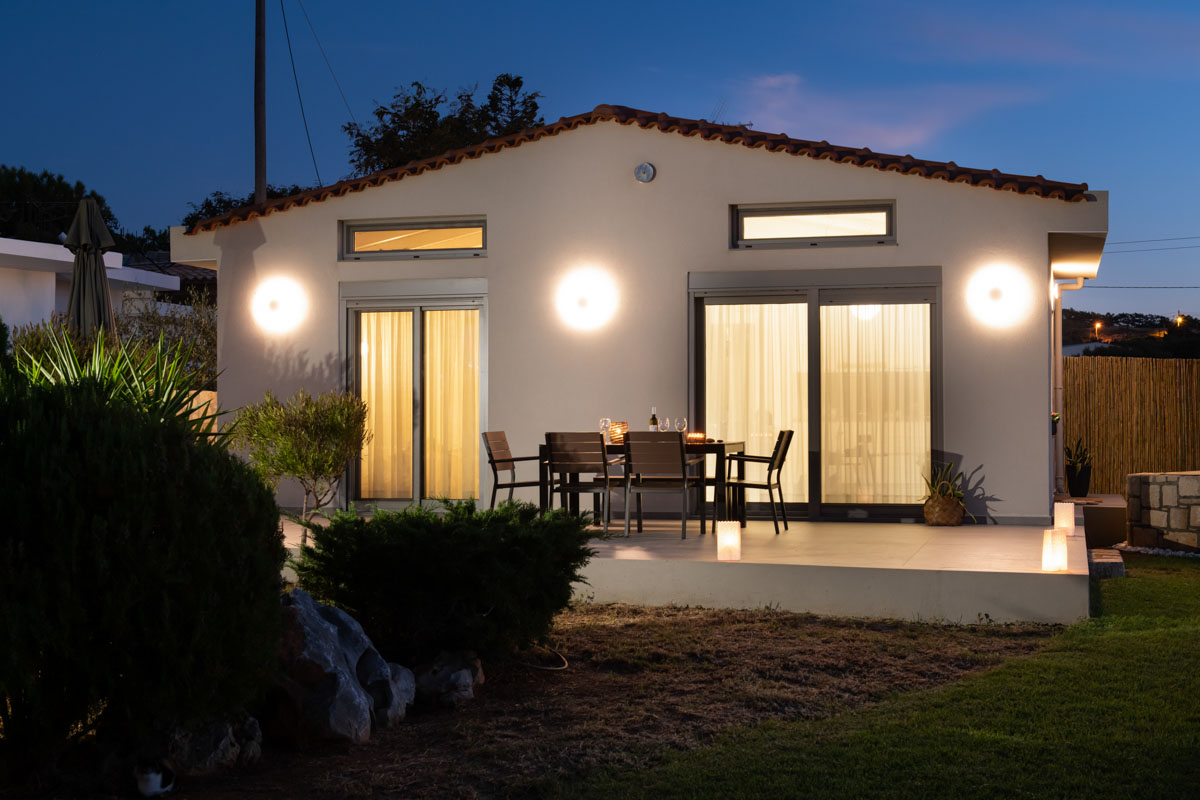 Night time view of the house,Theros Residence