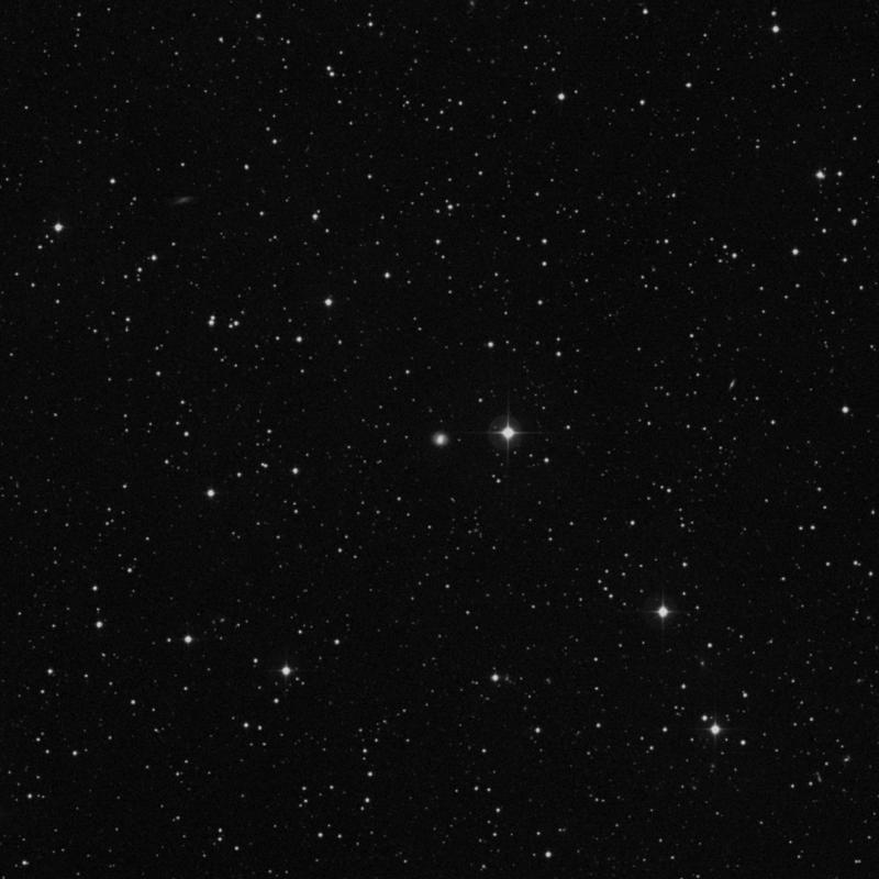 Image of IC 1205 - Barred Spiral Galaxy in Hercules star