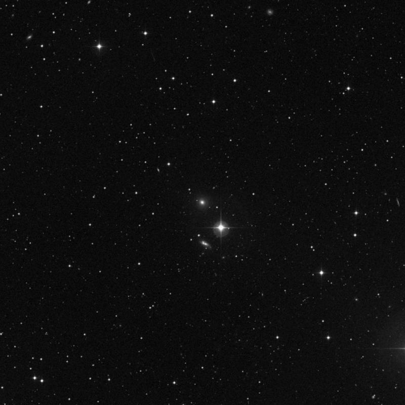 Image of NGC 6077 - Elliptical Galaxy in Corona Borealis star