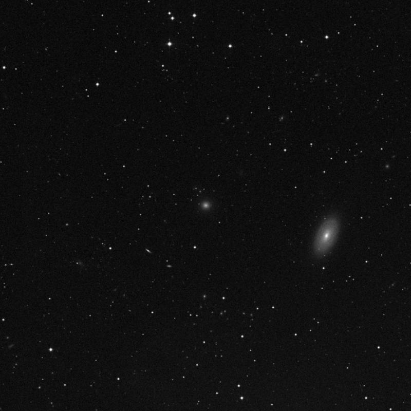 Image of IC 3328 - Elliptical/Spiral Galaxy in Virgo star