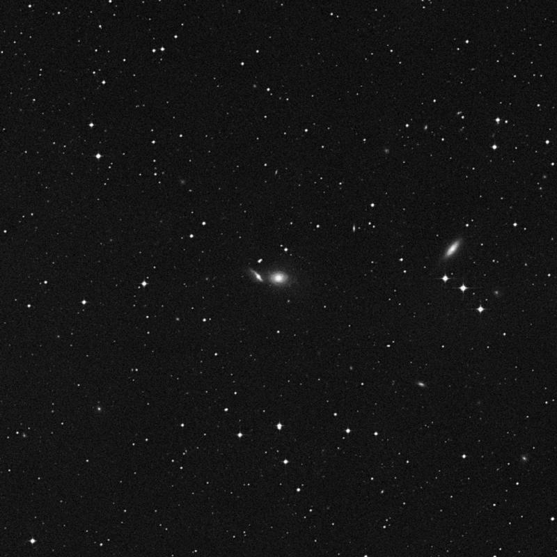 Image of NGC 3667 - Spiral Galaxy in Crater star