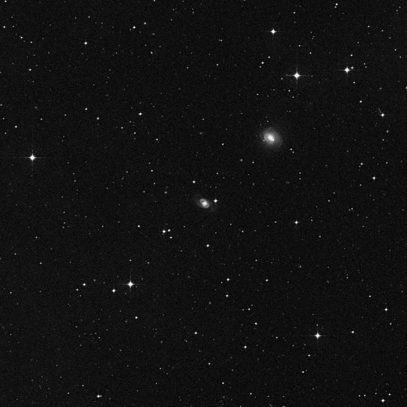 Image of NGC 3858 - Barred Spiral Galaxy in Crater star