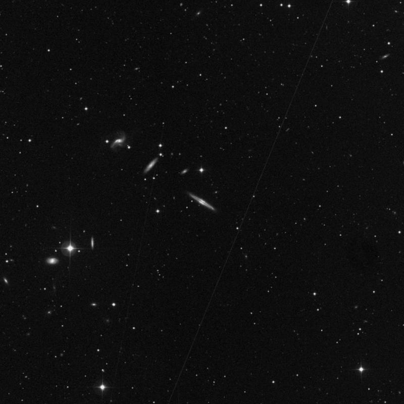 Image of NGC 3987 - Barred Spiral Galaxy in Leo star