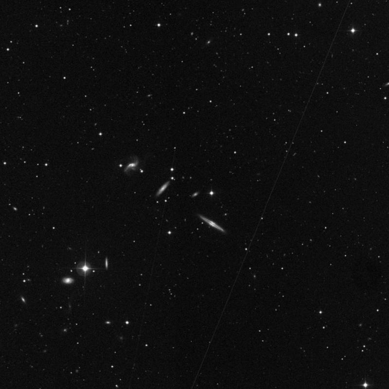 Image of NGC 3989 - Spiral Galaxy in Leo star