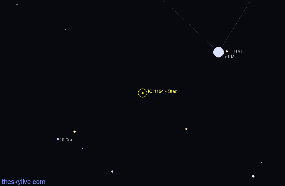 Finder chart IC 1164 - Star in Ursa Minor star