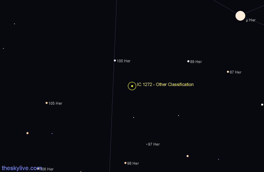 Finder chart IC 1272 - Other Classification in Hercules star