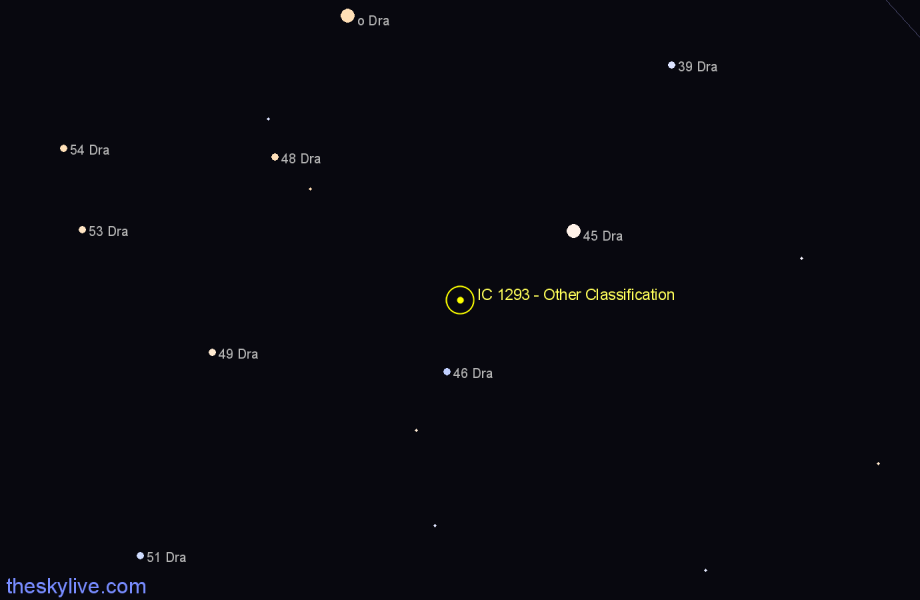 Finder chart IC 1293 - Other Classification in Draco star