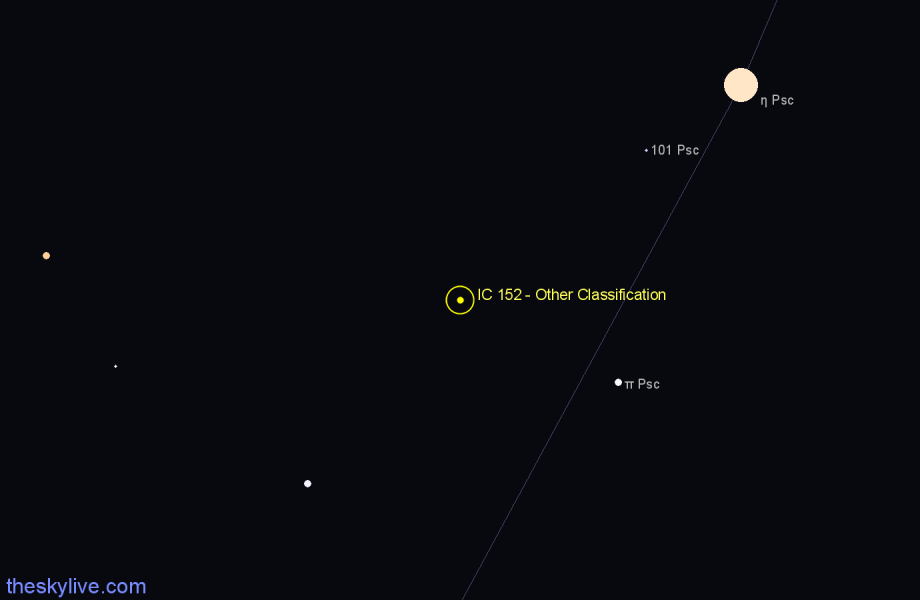 Finder chart IC 152 - Other Classification in Pisces star