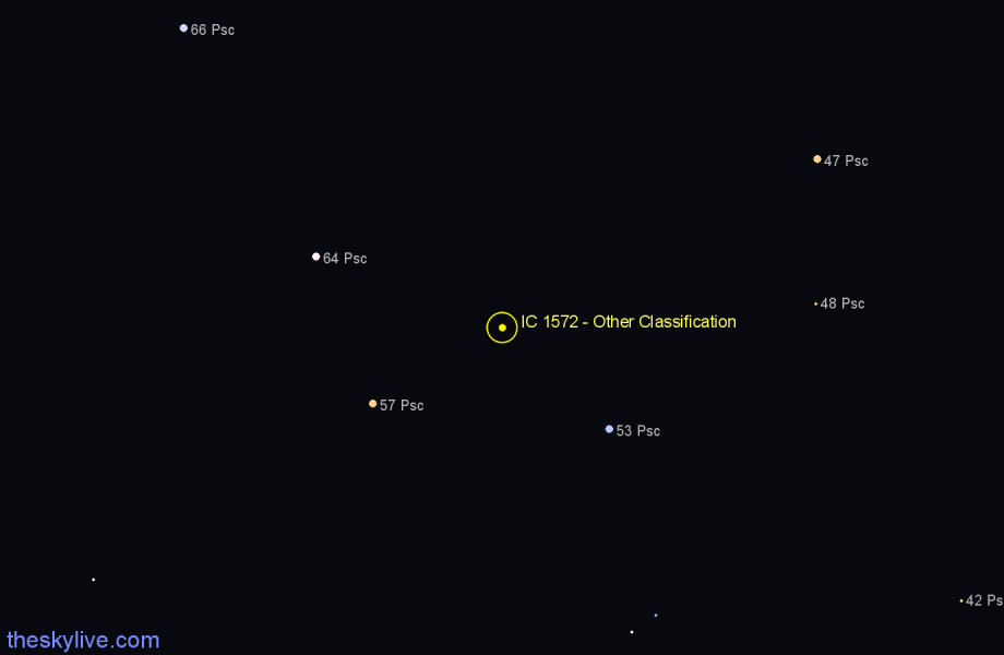 Finder chart IC 1572 - Other Classification in Pisces star