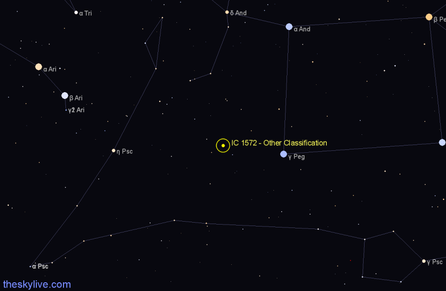 Finder chart IC 1572 - Other Classification in Pisces star